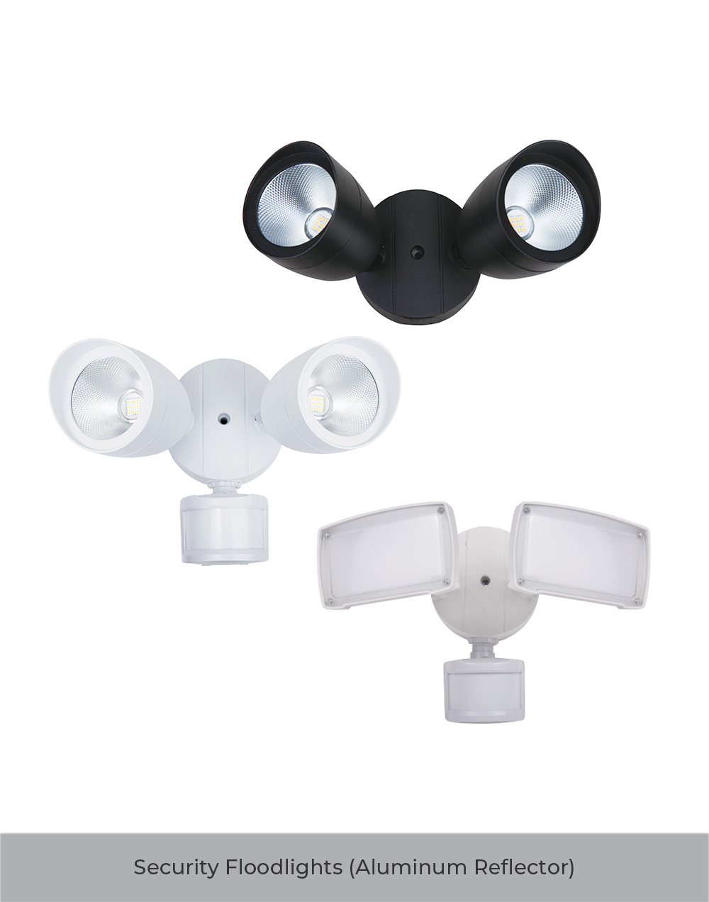 naturaled Security Bullet Flood lights with Optional Motion Sensor Accessory